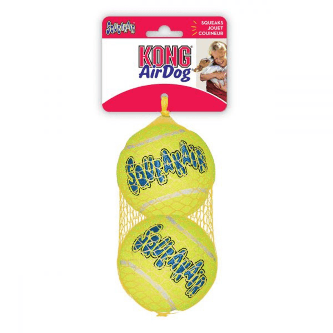 Hovedbilde KONG Leke SqueakAir Ball 2p Gul L
