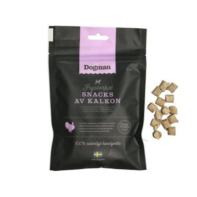Frysetørket snacks av Kalkun